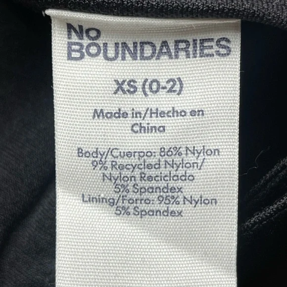 NWT No Boundaries Seamless V-Neck Bodysuit Black XS - Picture 4 of 4